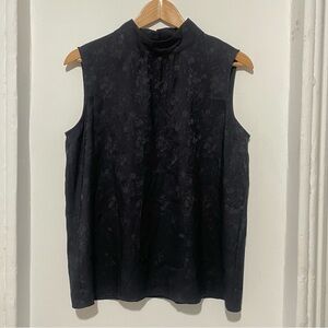 Calvin Klein Mock Turtleneck Sleeveless Top